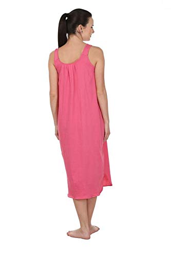 Image of BLAZON Women's Cotton Hosiery Solid Maxi Nighty Slip (Pack of 2) Available Sizes: S, M, L, XL, 2XL, 3XL, 4XL, 5XL