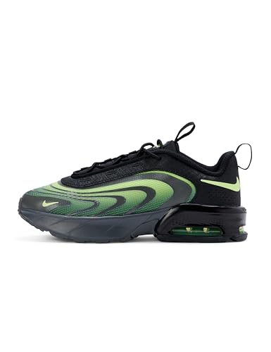 Nike Little Kids Air Max Fire Shoes Black/Liquid Lime-Iron Grey 13C