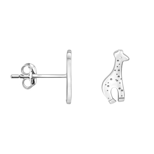 Boucles d'oreilles girafe argent 925 femme clous d'oreilles SOFIA MILANI
