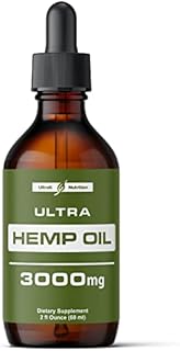 Hemp Oil Targets Tension (3000mg - 120 Servings) Hemp Extract for Tension Relief, Knee and Back Discomfort - Best Hemp Oil Extract for Bone Health - Made in USA