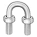 501224 1/2X8-3/4X10-3/8Zinc Pltd Rnd Bnd U-Bolt