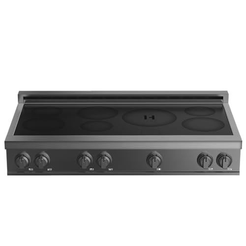 48″ Induction Range CookTop — 7 Burner Professional Electric Cooktop in...