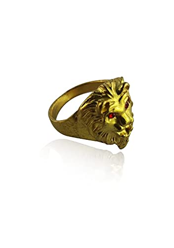 RSPR Stainless Steel Roaring Lion Head Unique Design Ring for Men and Boys