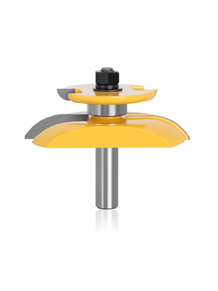 Mèche De Routeur À Panneau Surélevé Avec Anse De Coupe Arrière 3-1/4 Mèche À Tenon, Fraise Pour Le Travail Du Bois 1 Pièce,tige De 12 Mm