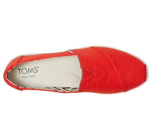 Image of TOMS Women's Alpargata Plus Slip On Espadrille, Textile Upper, Relaxed Fit, CloudBound Insole, Stretchy Easy On and Off