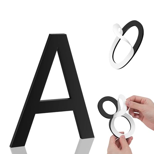 Image of 3 Inch House Numbers, Self-adhesive for Outside Mailbox House Number (A)