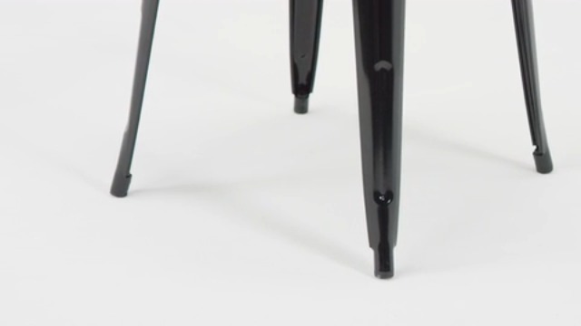 Flash Furniture Philip Commercial Grade 30" Round Black Metal Indoor-Outdoor Bar Height Table