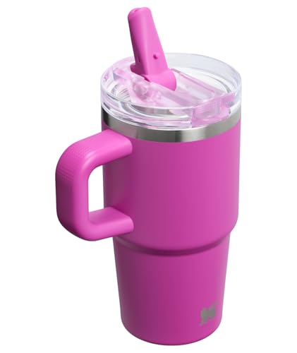 Image of STANLEY Quencher ProTour Flip Straw Tumbler with Leakproof Lid 20 oz | Built-In Straw & Handle | Cupholder Compatible for Travel | Insulated Stainless Steel Cup | BPA-Free | Dark Blossom