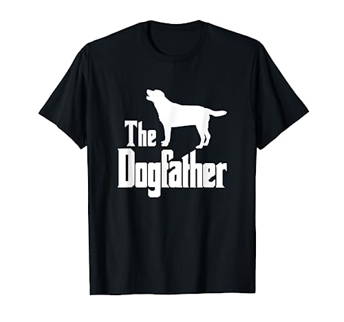The Dogfather - funny dog gift, funny Labrador Retriever T-Shirt, Black