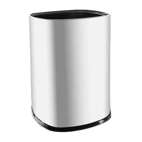Poubelle simple et moderne sans couvercle en inox avec seau intérieur