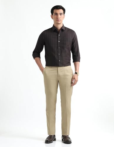 Image of Arrow Checked Slim Fit Mens Formal Shirt - Cotton, Breathable & Comfortable, Full Sleeves Shirts for Men