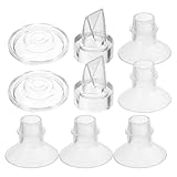 FUNNETOYU Insertos para Bridas de Silicona para Extractor de Leche Portátil Kit de Accesorios 9 Piezas Compatibles Sacaleches Eléctricos y Manuales Artículos para Bebés Recién Nacidos