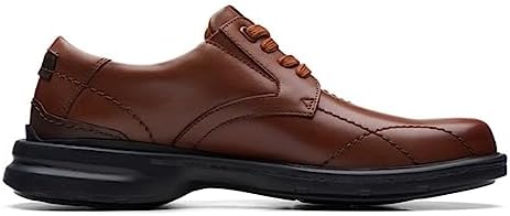 Clarks womens Gessler Lace Oxford, Dark Tan Leather, 11.5 US | Image 1