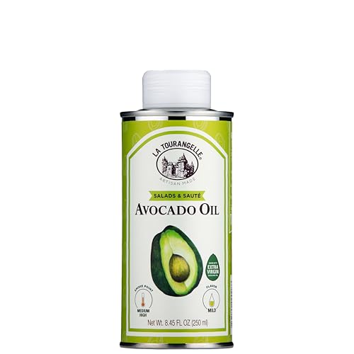 Image of La Tourangelle, Avocado Oil, Handcrafted from Premium Avocados, Great for Cooking, as Butter Substitute, and for Skin and Hair, 8.45 fl oz