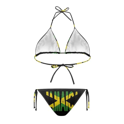 JEOCODY Women's Two Piece Bikini Swimsuit Sexy Bathing Suits Halter Triangle Swimwears Cheeky Bikini Sets2