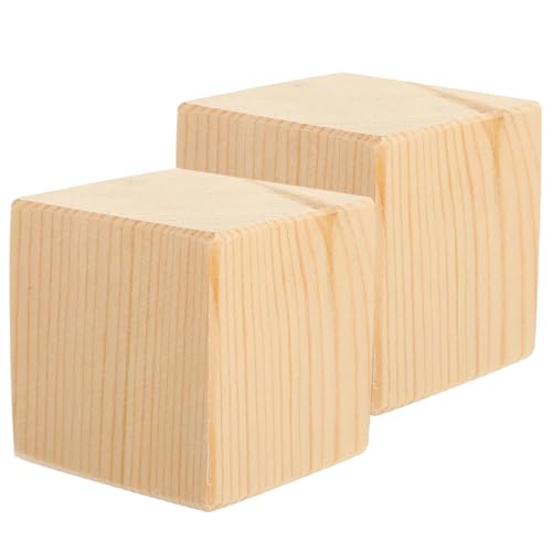 Abaodam Furniture Risers Heavy Duty Bed Frame Risers Solid Wood Anti-Slip Design Bed Raising Blocks for Home Furniture Elevation and Stability
