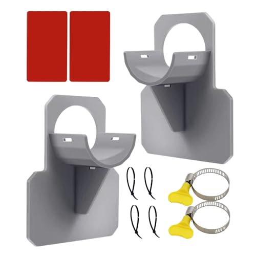Abrazaderas para manguera de piscina | Soportes de sujeción para manguera de agua para piscina, ganchos de abrazadera de tubo ajustables, accesorios para jardín, terraza al aire libre