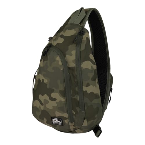 Image of Eddie Bauer Ripstop 8L Shoulder Sling Pack with Padded Air-Mesh Adjustable Crossbody Strap for Right or Left Handed Fit - Camo