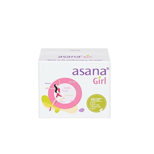 Asana Natural Teen Period Pads Combo Pack (Mini, Mini Long...