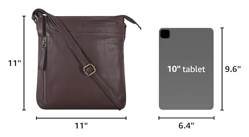 Image of Leather Crossbody Bags for Women - Ladies Sling Handbags - Medium Cross body Purses Handbags - Purses For Women