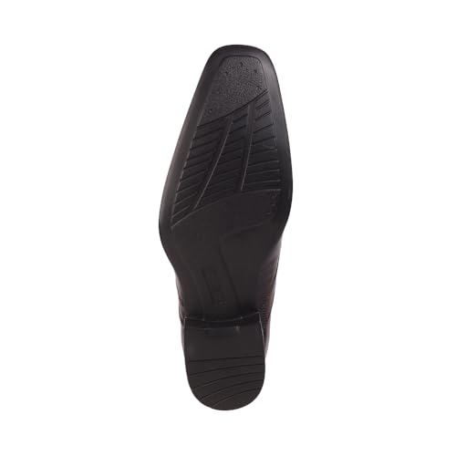 Image of Metro Men Leather Formal Low Heel Slip On Shoes
