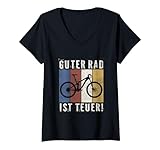 Guter Rad ist teuer! Ein lustiges Mountainbike Spruchmotiv für MTB fahrende Damen und Herren mit Fully (Full Suspension) Mountainbike Illustration, das mit einem Wortspiel über das kostenintensive Radsport Hobby scherzt.