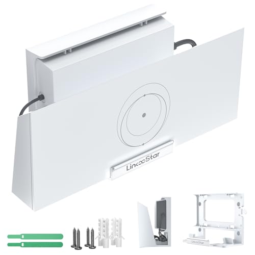 Image of for Starlink Gen 3 Router Mount, 2 in 1 Wall Holder for Starlink V3 Mesh Router and Power Supply Mounting Kit, Star Link Internet Kit Satellite, Signal Integrity Space Saving Desk Bracket