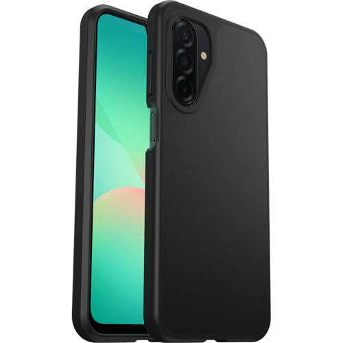 OtterBox Samsung Galaxy A26 5G React Series Case - Black, ultra-thin, pocket-friendly, raised edges protect camera & screen, wireless charging compatible (Single Unit Ships in Polybag)