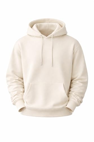 Image of Hoodies for Men | Drawstring Hood, Kangaroo Pocket, Ribbed Hem | Relaxed Fit