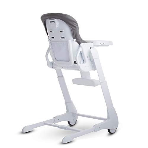 Image of Joovy Foodoo High Chair, Newborn-Ready Reclinable Seat, Adjustable Footrest, 8 Height Positions, Charcoal