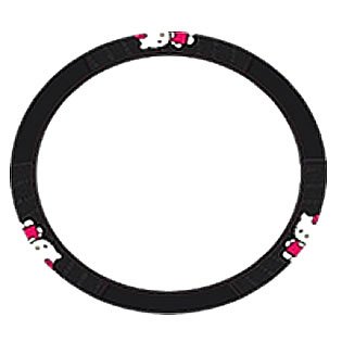 Hello Kitty Core Black Car Truck Steering Wheel Cover - Universal Fit