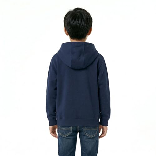 Image of HOODLIFE Kids Zip-Up Hoodie Sweatshirt for Boy Soft Cotton Blend Hooded Jacket with Pockets, Comfortable Everyday Wear for Kids