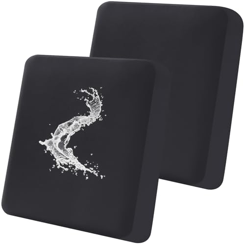 Smiry Waterproof Couch Cushion Covers, Stretch Washable Sofa Cushion Cover, Soft Sofa Slipcover Elastic Non-Slip Furniture Protector for Pets, Kid (2 Pack, Black)