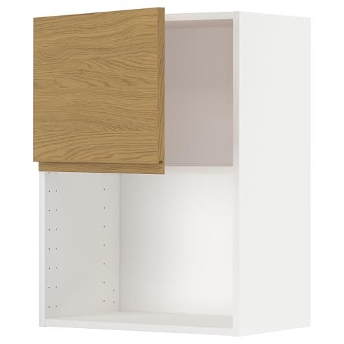 Armoire murale METOD pour micro-ondes ProTuning blanc et chêne Voxtorp 60x80 cm - 2