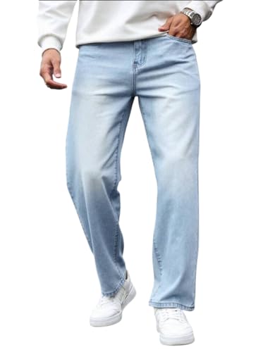 Image of Men's High Rise Denim Jeans Durable Denim Fabric