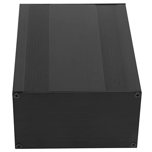 Fockety Amplificador de Aluminio Placa de Circuito Impreso Caja de Instrumentos Caja de Proyecto Electrónico/Cubierta para - Negro