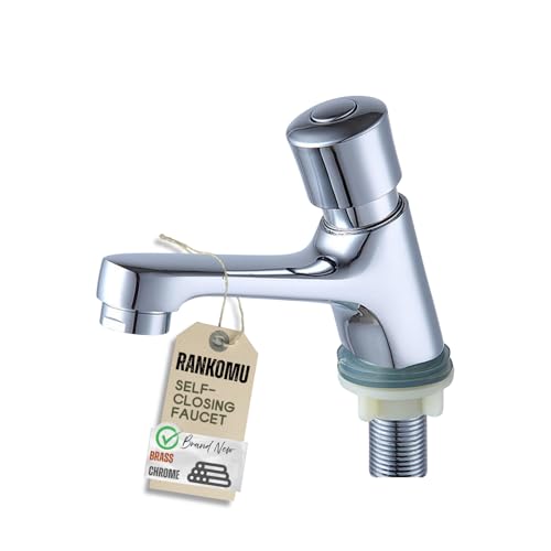 Rankomu Grifo Pulsador Temporizado - Cierre Automático 4-6s Ahorro de Agua Latón...