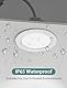 Aigostar LED Einbaustrahler Flach 230V 4.8W led spots badezimmer, IP65 Wasserdicht led Einbauleuchten, Natürliches Licht 4000K, Ø68mm Lochdurchmesser, Rund Weiss 3er Set