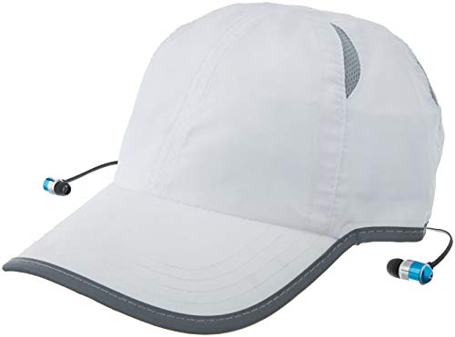 Concept 1 Men's Bluetooth Baseball Cap, Mesh Panel Seams, White, One Size