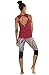 icyzone Yoga Tops Activewear Workout Clothes Open Back Fitness Racerback Tank Tops for Women(M,Black/Wine)