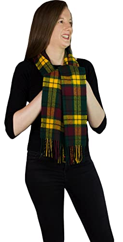 I Luv Ltd Macmillan Old Modern Tartan 100% Lambswool Scarf Made In Scotland #TOP2