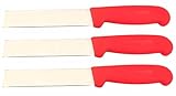 Rental Knives Set of 3-5.5” Produce Utility Knife - Orange Handle