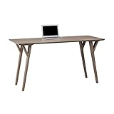 Realspace® Trezza 60' W Writing Desk, Light Oak