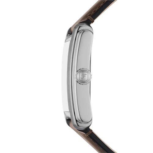 Fossil Reloj Carraway para Hombre, Movimiento de Cuarzo de Tres manecillas con Correa de Piel o Acero Inoxidable