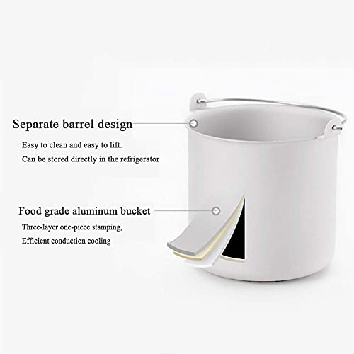 YYAI-HHJU Elektronische Eismaschine, Eiscreme Frozen Yogurt Sorbet Maker, Upgrade, Kein Vorfrieren Erforderlich… – Bild 8