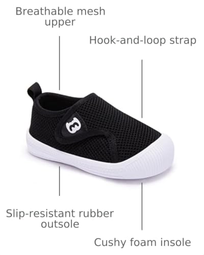 Image of BMCiTYBM Baby Shoes Infant Boy Girl First Walker Shoes Toddler Walking Shoes Lightweight Non-Slip Sneakers for 6 9 12 18 24 Months