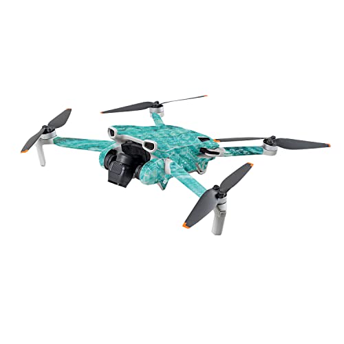 Image of MightySkins Carbon Fiber Skin Compatible with DJI Mini 3 - Sea Limestone | Protective, Durable Textured Carbon Fiber Finish | Easy to Apply | Made in The USA