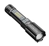 ZOCRCUY Rechargeable Flashlights 2000 High Lumens Flash Light Super Bright COB Flashlight 5 Modes Zoomable with LCD Digital Display Home Camping Emergency Flash Light