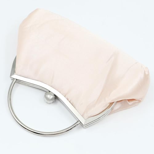 Bolso de mano para mujer, lazo, satén, rosa miniatura 7
