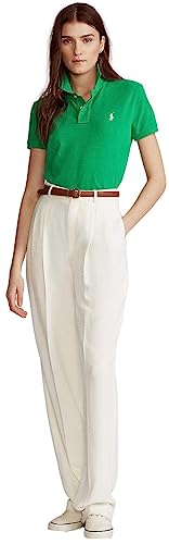 Image of Polo Ralph Lauren Women's Classic Fit Mesh Polo Shirt, BillardGreen, X-Small